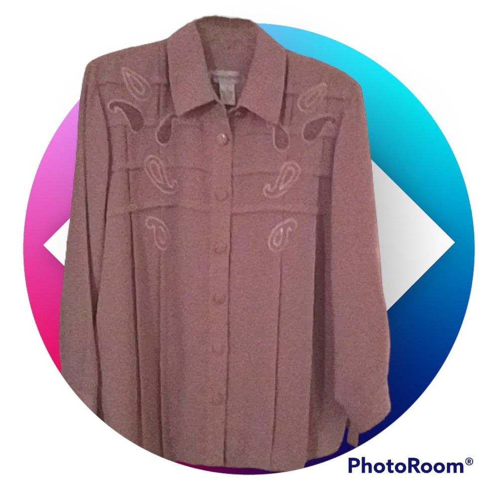 Draper's & Damon's blazer, blouse underneath blazer, & pants